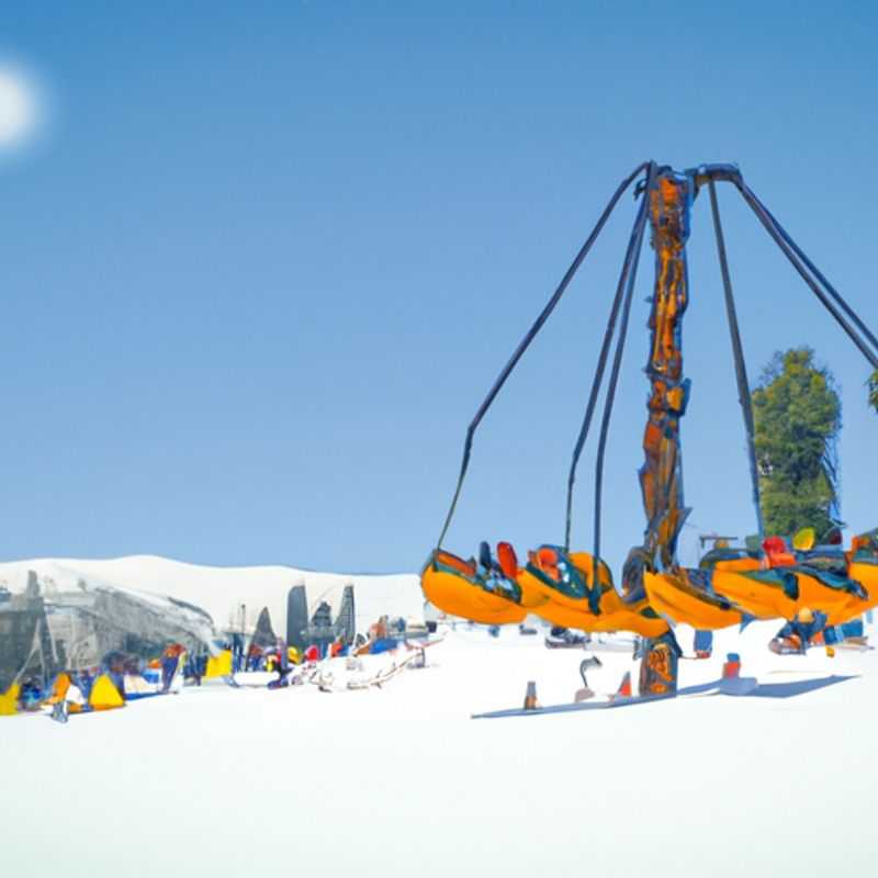 Six thrill-seekers glide effortlessly down the pristine slopes of Gulmarg, India, surrounded by breathtaking Himalayan peaks, during their exhilarating 2-week ski vacation.